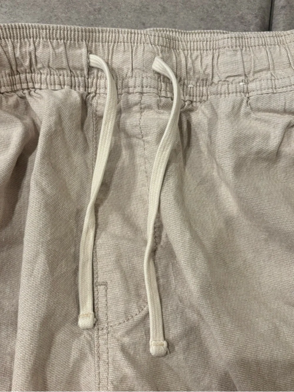 Hollister Linen-Blend Loose Pull-On Pants
